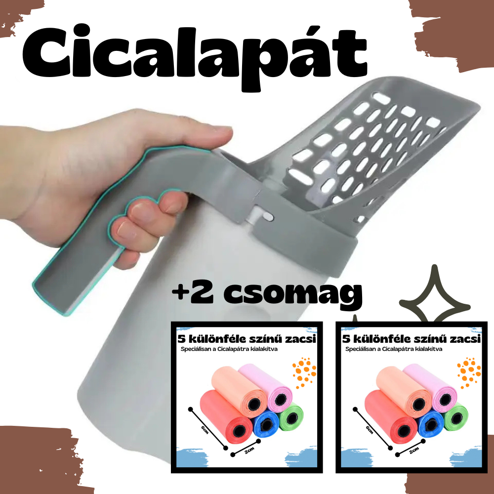 Cicalapát + 2 csomag színes zacskó