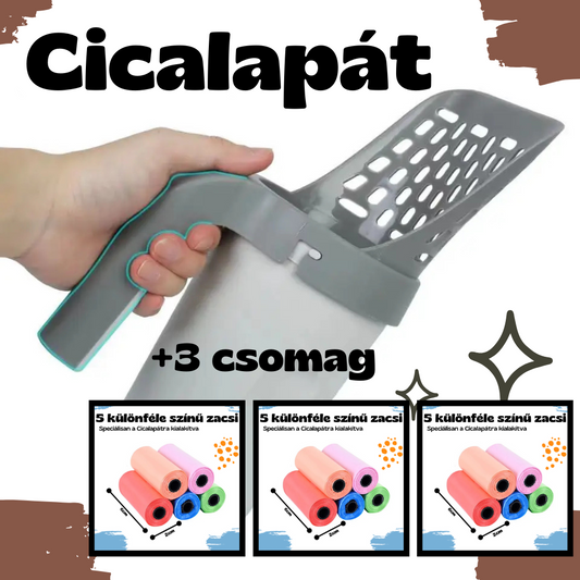 Cicalapát + 3 csomag színes zacskó